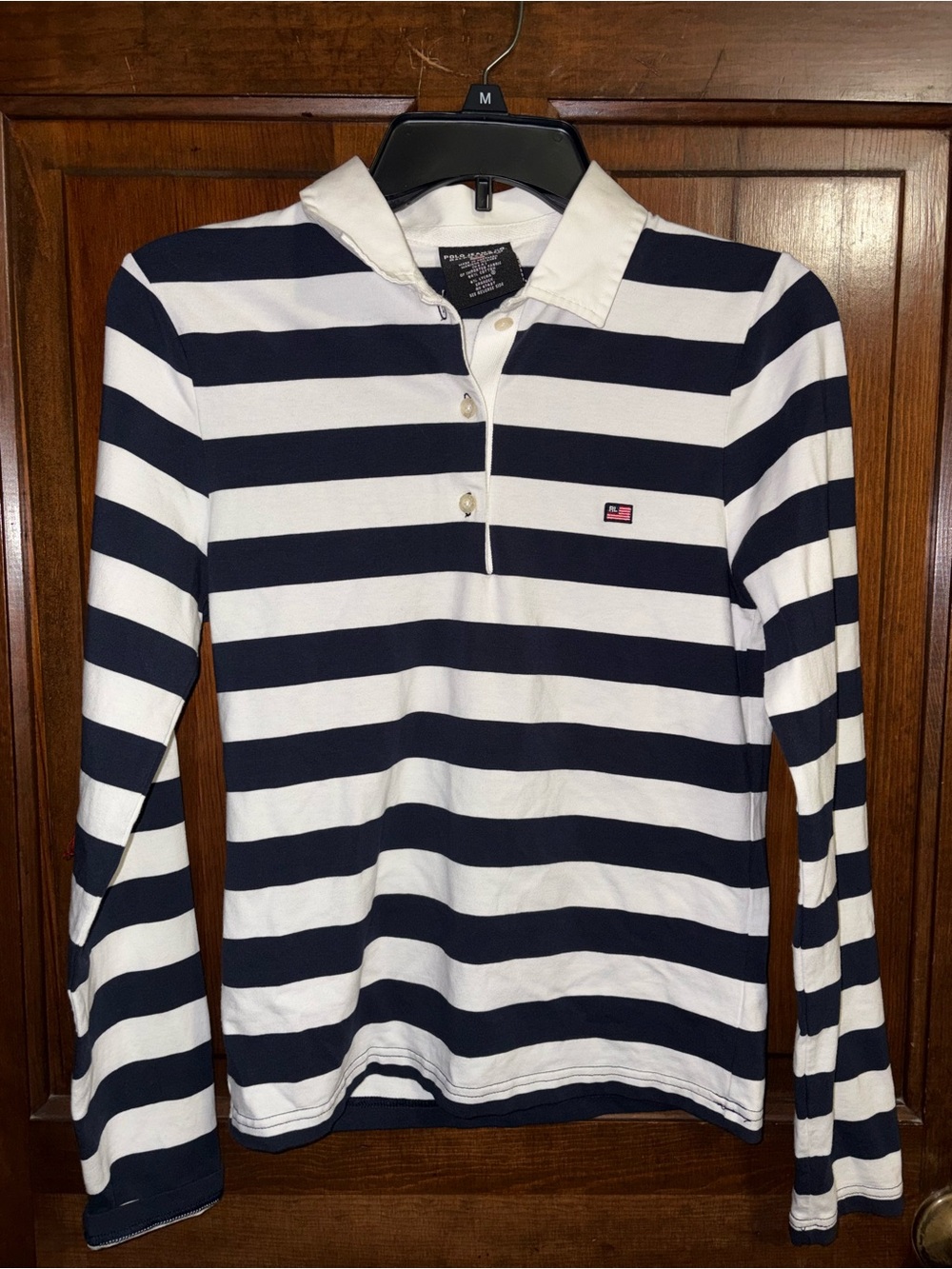 90s Vintage Polo Ralph Lauren Striped Rugby Polo